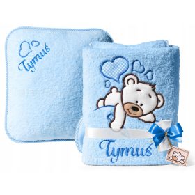 Dolgodlaka VEZENINA odeja z IMENOM + BLAZINA