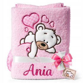 Odeja z dolgimi dlakami HAFT z IMENOM in SLIKO