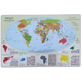 Namizna podloga z političnim zemljevidom sveta