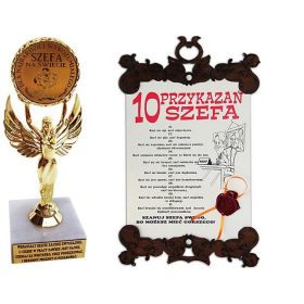 Darilo za šefa - Statuetka in diploma za odličnega vodjo