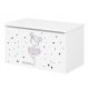 Baby Boo elegantna skrinja za igrače 70 x 40 cm v beli barvi