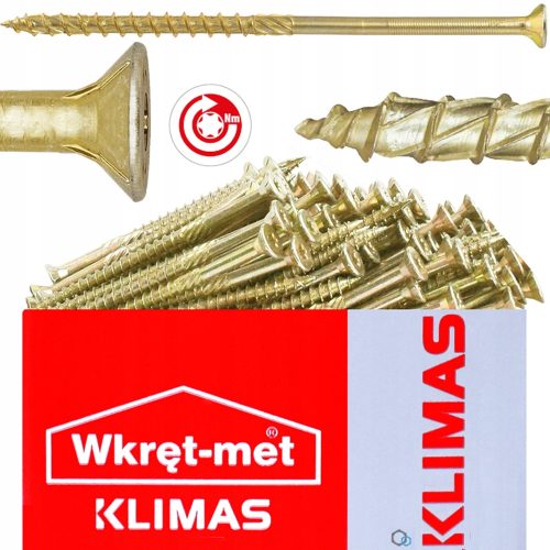 Mizarski vijaki za les KMWHT 6x140 mm TORX 100 kos