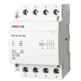   Stikalni modul 63A 3-fazni kontaktor 4 kontakti 230V za montažo na TH35 DIN letev