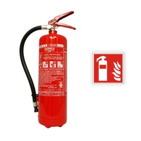 Gasilni aparat na prah 4 kg GP 4x SLOVENIJA + znak