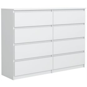 KOMODA Bela 120 cm 8 predalov od proizvajalca