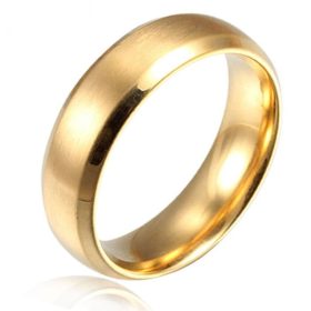 POZLACANI POROČNI PRSTANI IZ 18K JEKLA 316L PREZLAČENI