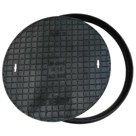   Okrogla LITOŽELEZNA LOPUTKA AO 600. Litoželezni pokrov greznice