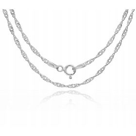 Srebrna verižica Singapur 45 cm 925