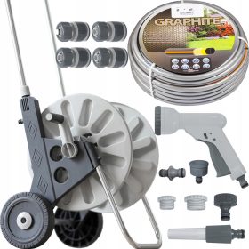 ALU VRTNI VOZIČEK Z 4-SLOJNO VRTNO CEVJO 1/2 30M SET