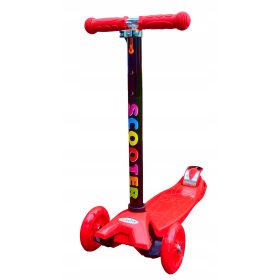 Trikolesni balansni skuter z LED kolesi, zelene barve