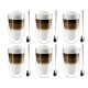 Maxxo Termo Skodelice za Kavo Caffe Latte Machiato s Žličkami 6 kosov
