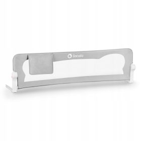   Posteljna ograja Lionelo Eva 150 cm - Varnostna ograja za posteljo z blokado in dodatnim zabezpečenjem. Izjemno trpežna aluminijasta konstrukcija s praktičnim žepkom za drobnarije. Enostavna namestite