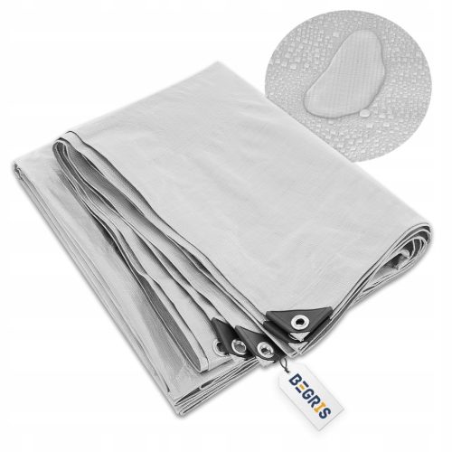 MROZOODPORNA IN VODOODPORNA PLANDEKA 8x10 UV++ Z ALUMINIJASTIMI OČKI IN POJAČANIMI ROBOVI