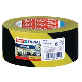   Taška opozorilna tesa® Signal Premium 66 m x 50 mm, rumeno-črna