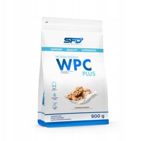  Beljakovinski koncentrat za regeneracijo mišične mase - SFD WPC PROTEIN PLUS 900g, aroma piškotov