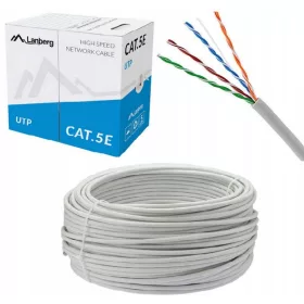 LAN UTP CAT 5E KABEL 100m ZVITA PARICA Lanberg