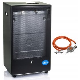   Visokokakovostni plinski grelnik Ferretti 4200 W črn 455 x 777 mm