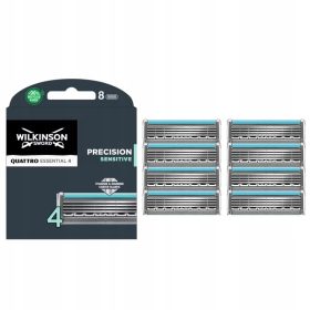 Vložki Wilkinson Sword Quattro Titanium Sensitive, 8 kosov