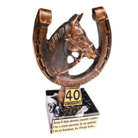   Darilni kipec "Podkova 40-letnica" za moža sosedove žene