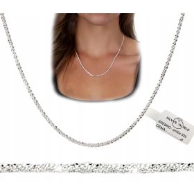   Srebrna verižica s 925 čistočo, ogrlica z diamantnim vzorcem Margarita