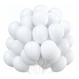   VELIKI BELI baloni 30cm ZA SVEČANOSTI SVETEGA OBHAJILO KRST 50 kom