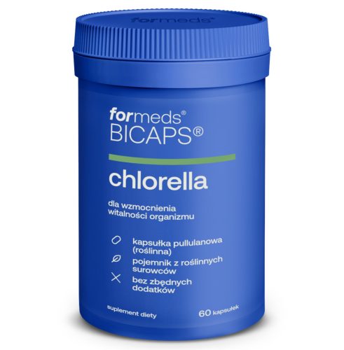 BICAPS CHLORELLA: Naravni Prehranski Dodatek za Vegetarijance in Vegane, 60 kapsul