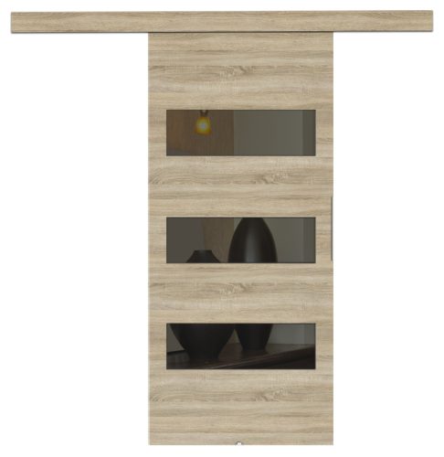 Drsna vrata EKO-2 106 cm hrast sonoma stenska