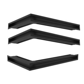 Luft Prezračevalna Rešetka za Kamin 600x400x60, Črna