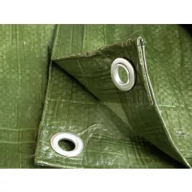 Dvoplastna zaščitna ponjava HDPE 6x10 m, temno zelena
