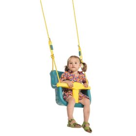 Velika gugalnica s pasovi in vedrom - 4 barve, belgijska