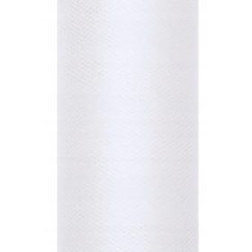   TIULSKI POM POMI IZ TILA ZA POROKO, OBHAJILO IN KRST 30CM 9M BELO