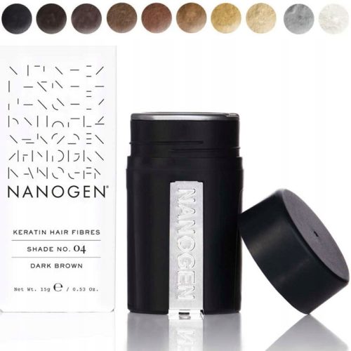Nanogen 02 White 15 g vlakna za zgostitev las