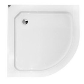   Piramida polkrožna tuš kada Alex 80x80x4x16 kompaktna + Sifon