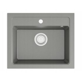 DARFOR granitno korito v odtenku sive