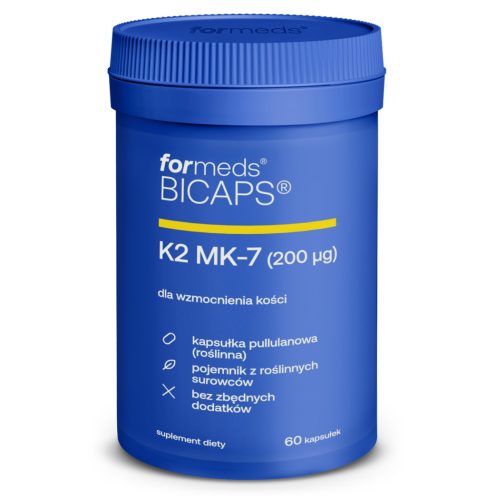 BICAPS® K2 MK-7: Naravni Dodatek za Kri in Kosti (60 kapsul, 200 µg na kapsulo)