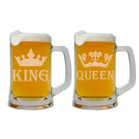 GRAVIRANI KUFELJI ZA PIVO ZA PARE, 2 KOM. 500 ml