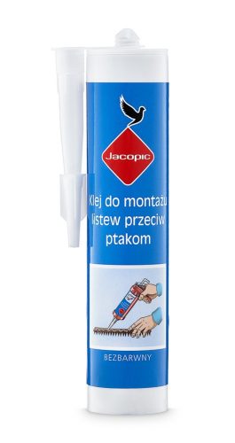 Slovenian name: Profesionalno lepilo za montažo proti pticam 300 ml

SEO-optimized description:
Profesionalno lepilo za montažo proti pticam 300 ml je moderna življenjska masa z odličnim oprijemom. Tr