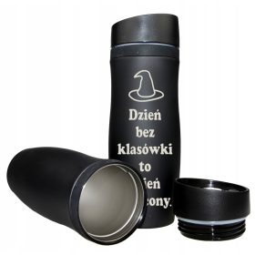 Darilo za učitelje - Stilna termo skodelica z graviranjem