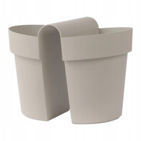 Balkonska dvojna cvetlična škatla BE-UP 33x25/25 cm