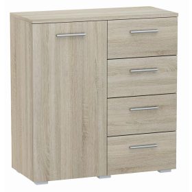 HELENA Komoda 80 x 35 x 84,5 cm sonoma hrast mat