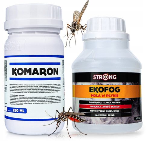 Strong Insekticid proti komarjem, muham, mravljam, pajkom 250 ml + EKOFOG FIKSER 250 ml