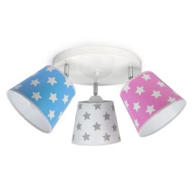 Roza in vijolična stropna svetilka za otroško sobo