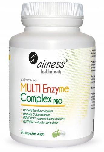 Multi Enzyme Complex PRO - 90 VEGE kapsul z rastlinskimi encimi, probiotiki in prebiotiki