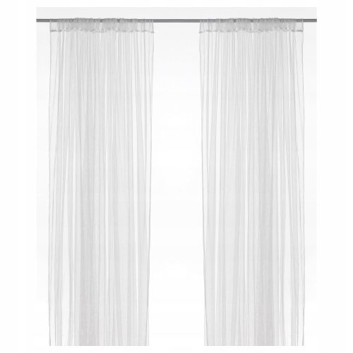 IKEA LILL FIRANKA BELE ZAVESE 2 KOSA 300 x 280 cm