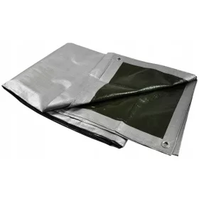 Trpežna srebrna ponjava PE 6 x 12 m 130 g/m2 z UV zaščito
