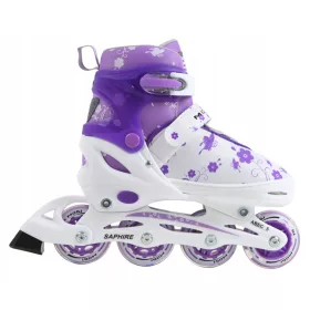   Optimized Name: Rolka Modi Saphire2, Velikost M (34-37), Belo-Vijolična

Optimized Description: 
Regulirane rolke Saphire2 blagovne znamke Modi so idealne za otroke in najstnike. Imajo gumijasta koles