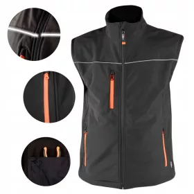 NEO TOOLS Delovni telovnik Softshell velikost L