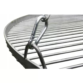    Trinožni vrtni žar na ogenj, inox rešetka, 70 cm, poljski izdelek