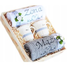   Darila za poroko - Unikatne skodelice in vezene brisače za posebne priložnosti