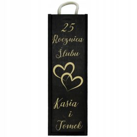 katla za vino s graviranjem za obletnico poroke